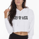 White crop hoodie - Samalea Corp