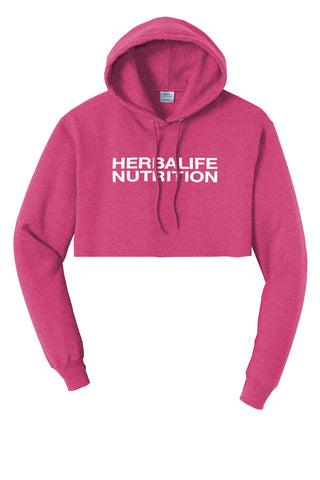 TRAINING CROPPED HOODIE (PINK)